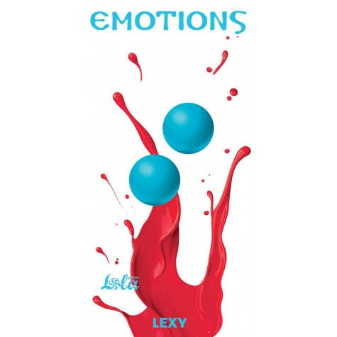 Голубые вагинальные шарики без сцепки Emotions Lexy Small