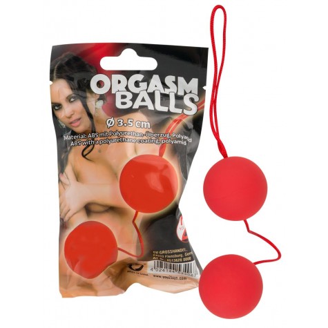 Красные вагинальные шарики Orgazm Balls